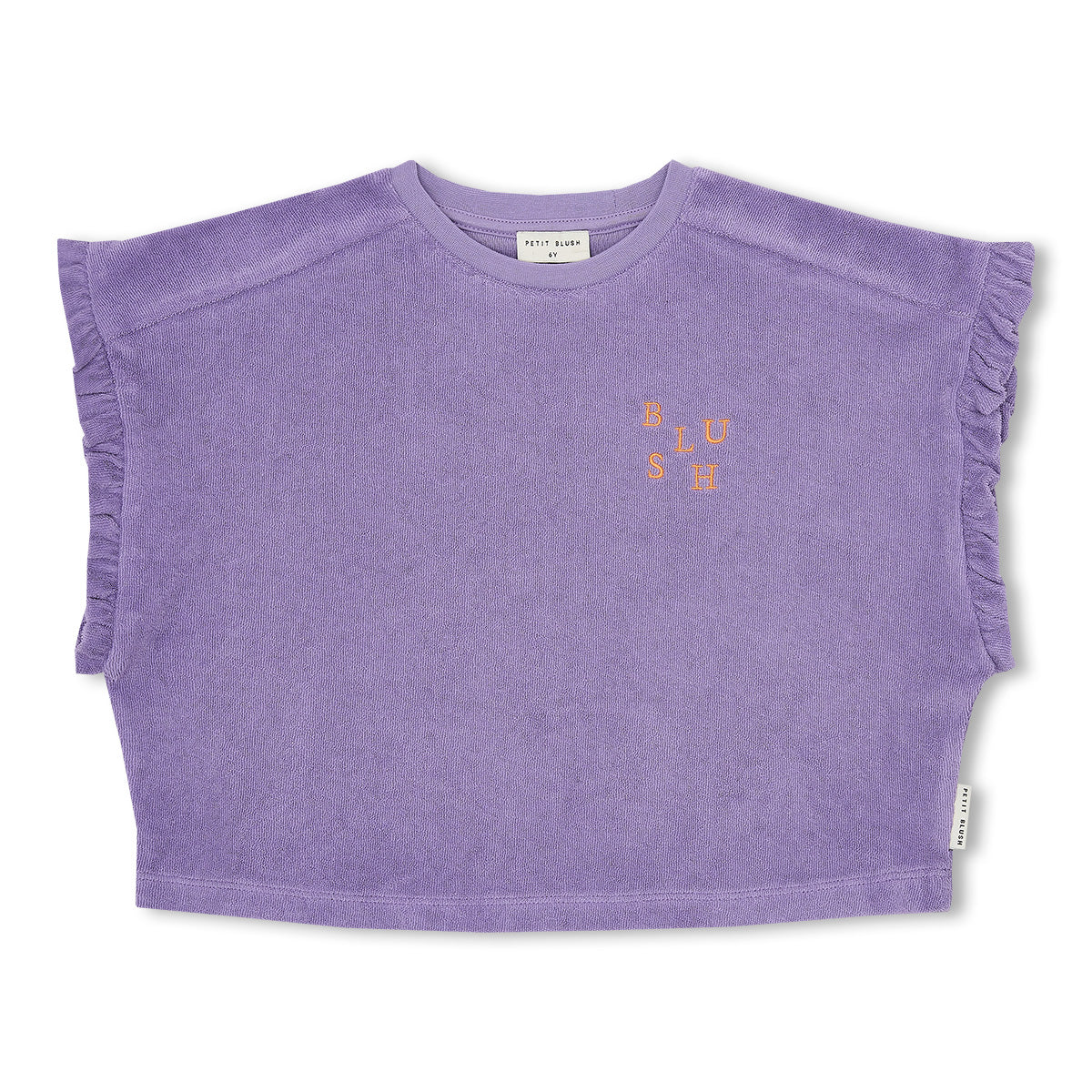 Towel Ruffle Top | Chalk Violet