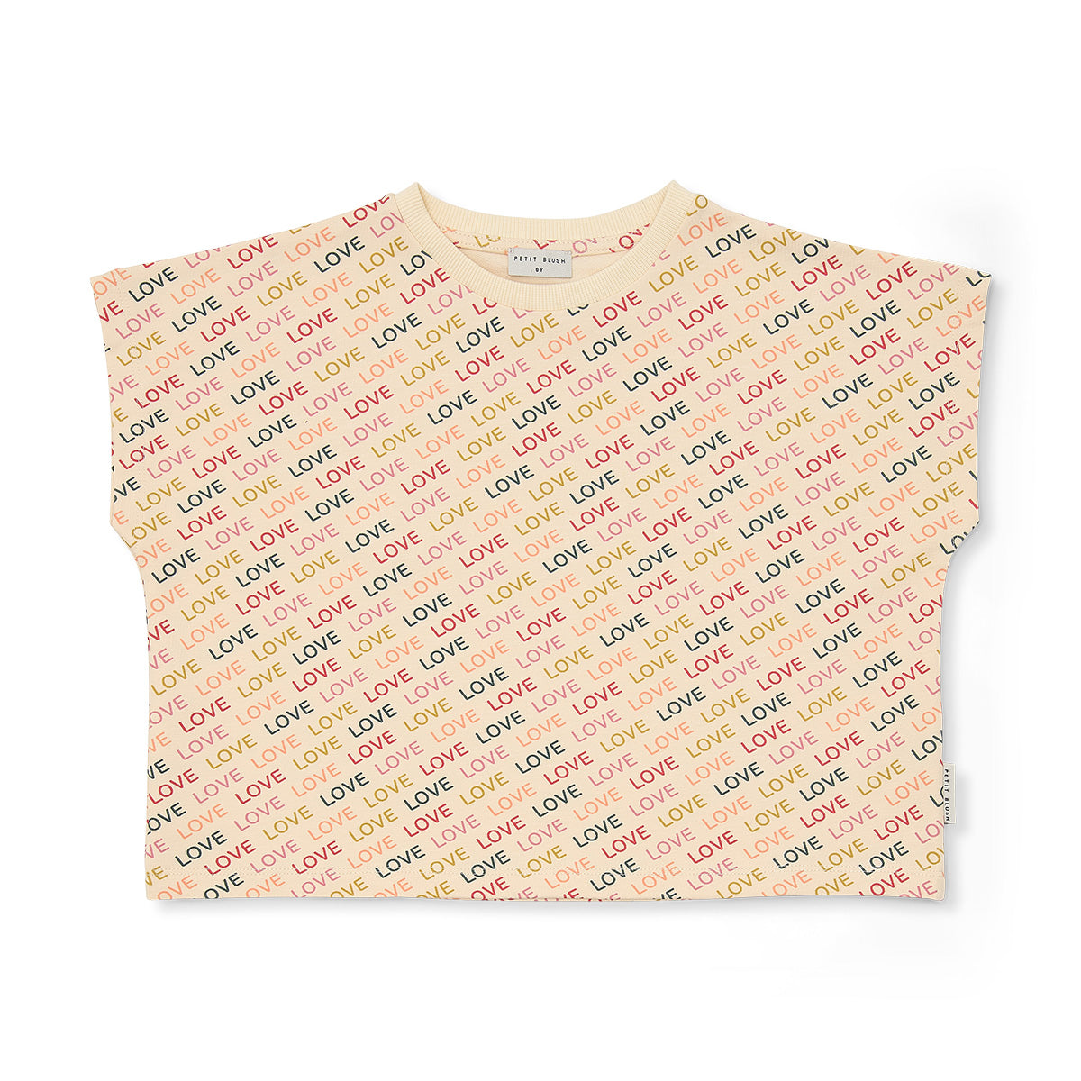 Simple T-Shirt | Love Text AOP