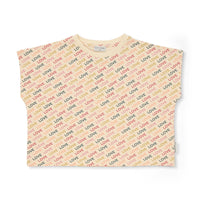Simple T-Shirt | Love Text AOP