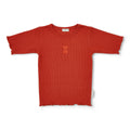 Rib T-Shirt | Burnt Brick
