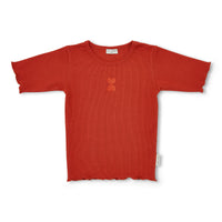 Rib T-Shirt | Burnt Brick