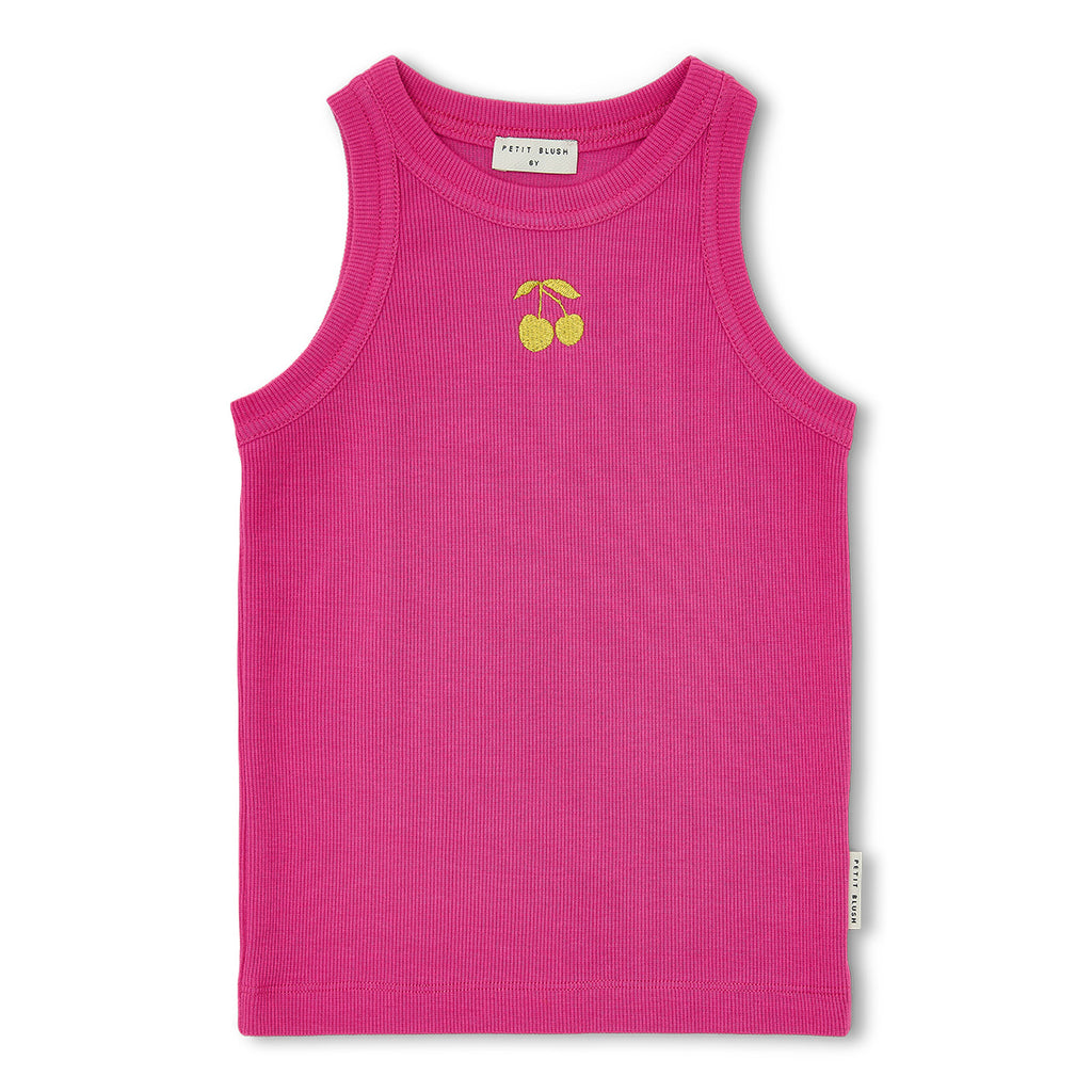 Rib Singlet | Rose Violet