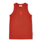 Rib Singlet | Burnt Brick