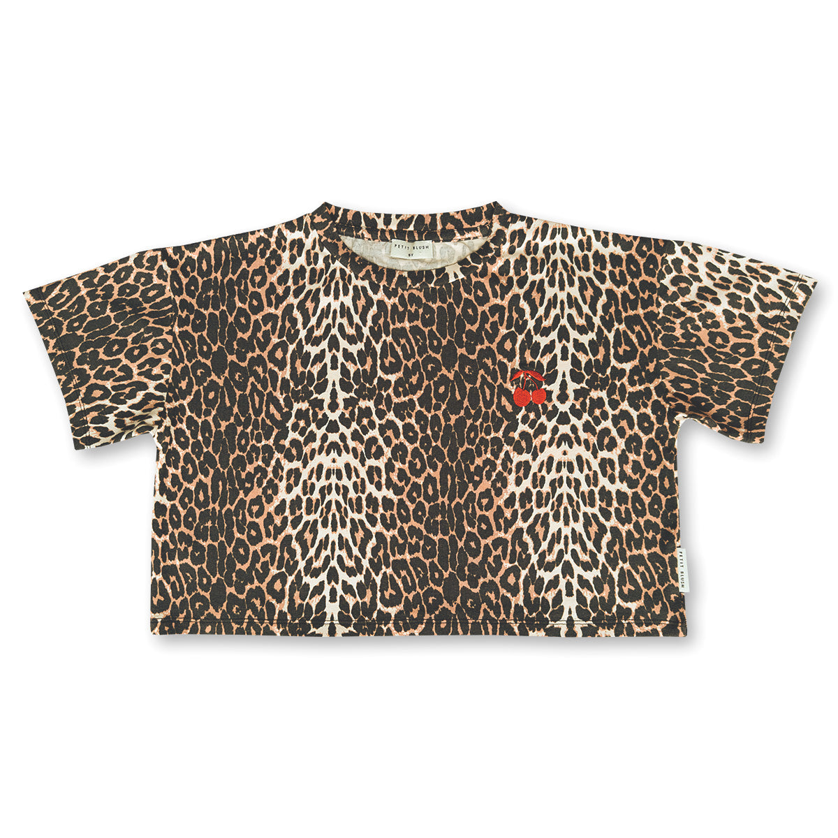 Boxy Fit T-Shirt | Leopard AOP – Petit Blush