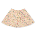 Ruffle Skirt | Love Text AOP