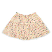 Ruffle Skirt | Love Text AOP