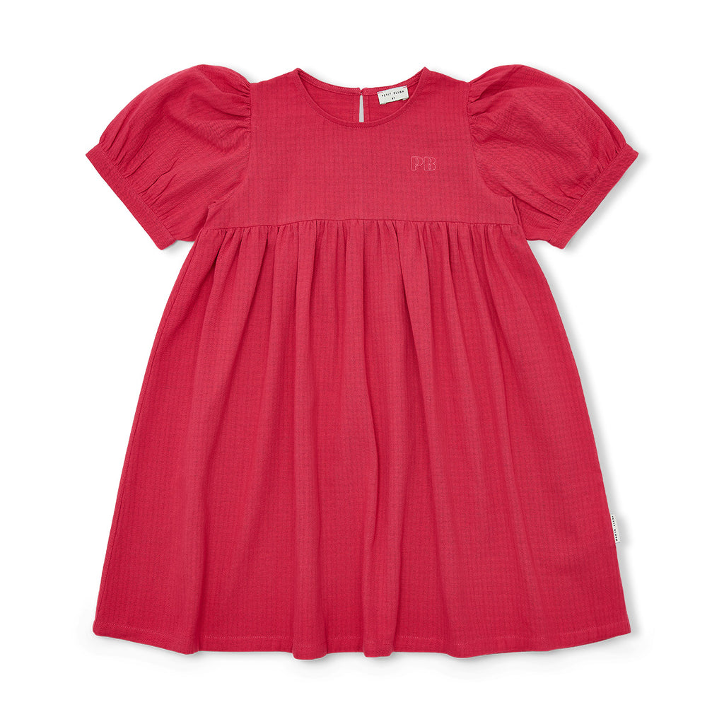 Puff Sleeve Dress | Raspberry Wine