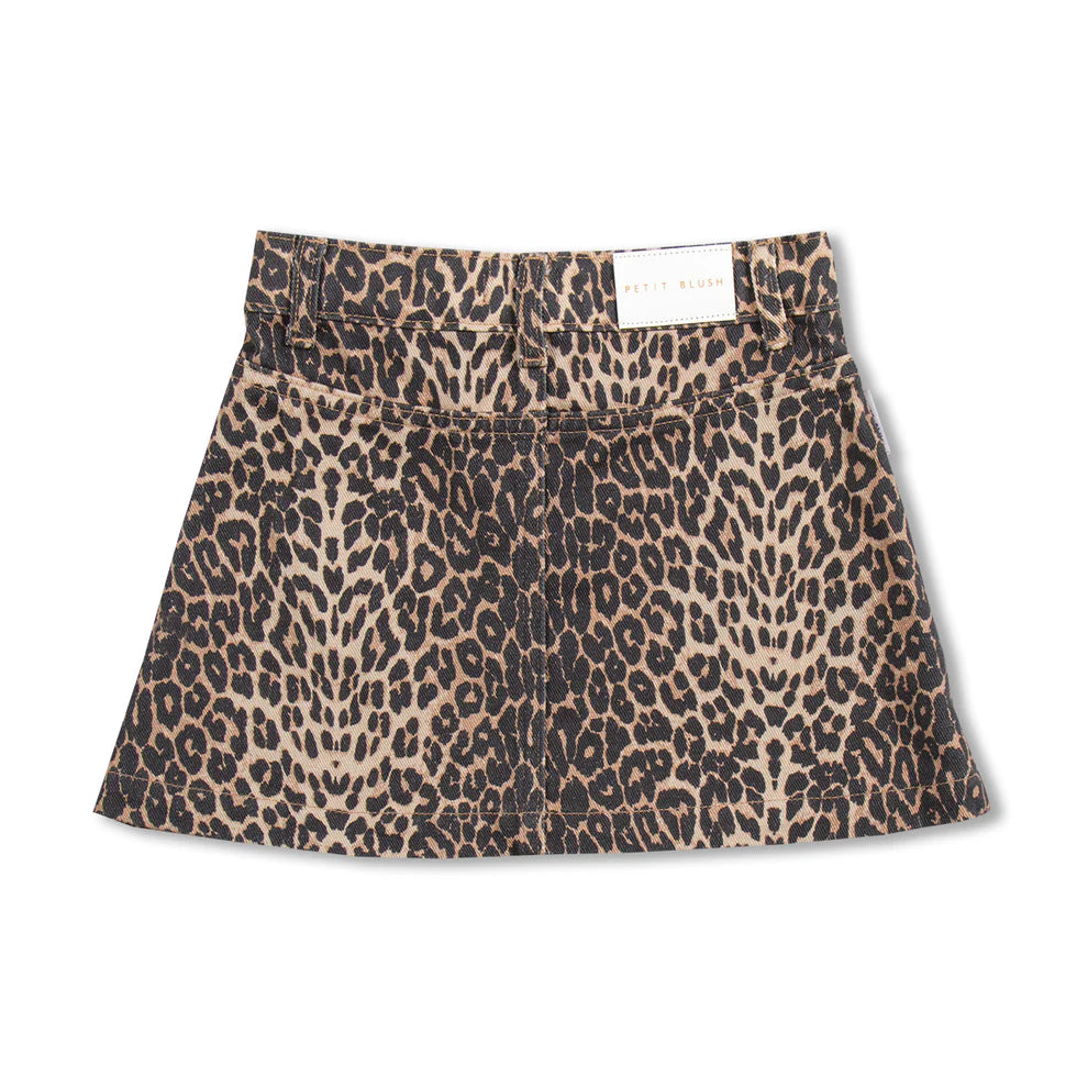 Simple Skirt | Leopard AOP