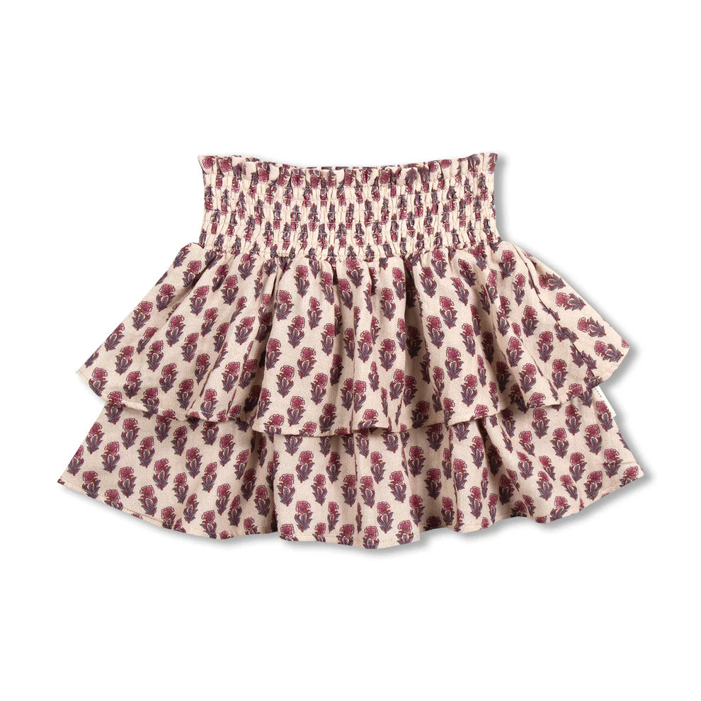 Mini Smock Skirt | Paisley Flower AOP