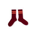 Sportsocken | Bordeaux/Orange