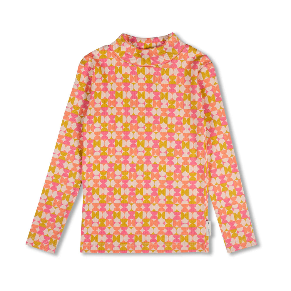 Rib Turtle Neck | Diabolo AOP