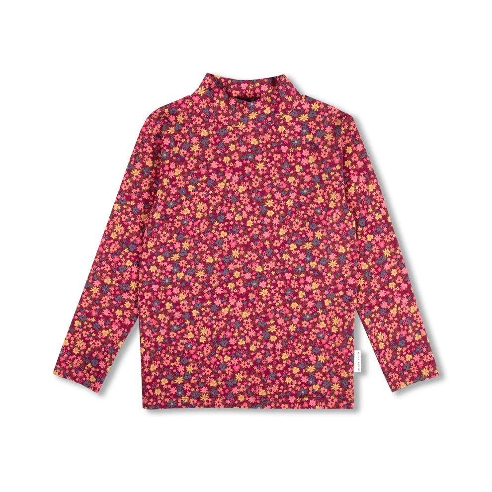 Turtle Neck | Winter Flowers AOP