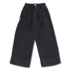 Wide Leg Pants | Washed Pirate Black