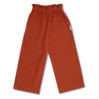 Wide Ruffle Pants | Bombay Brown