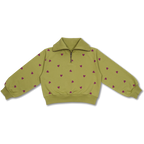 Zipper Sweater | Hearts AOP