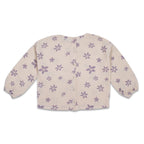 Abby Top | Flower Stars Purple AOP