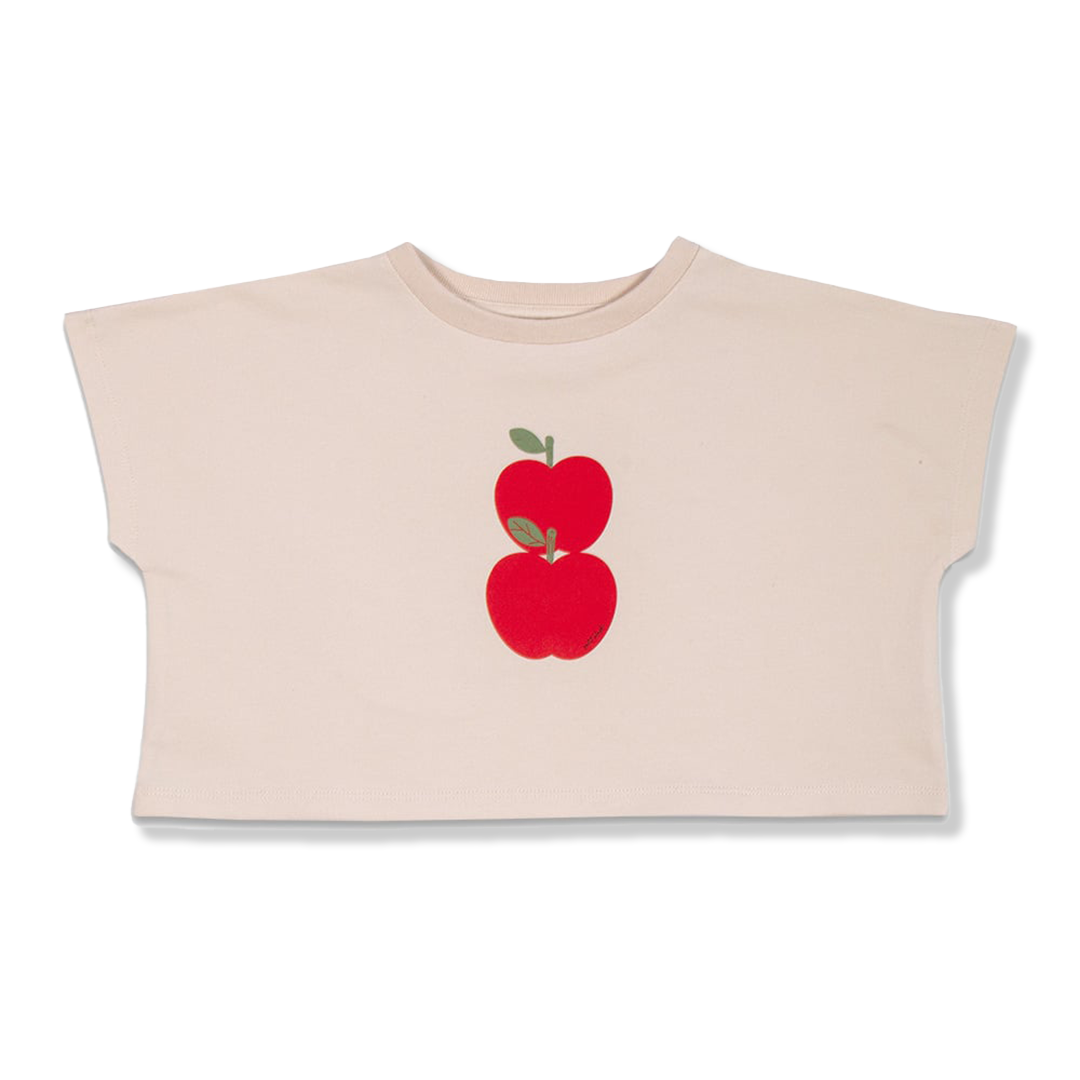 Apple Tee | White smoke