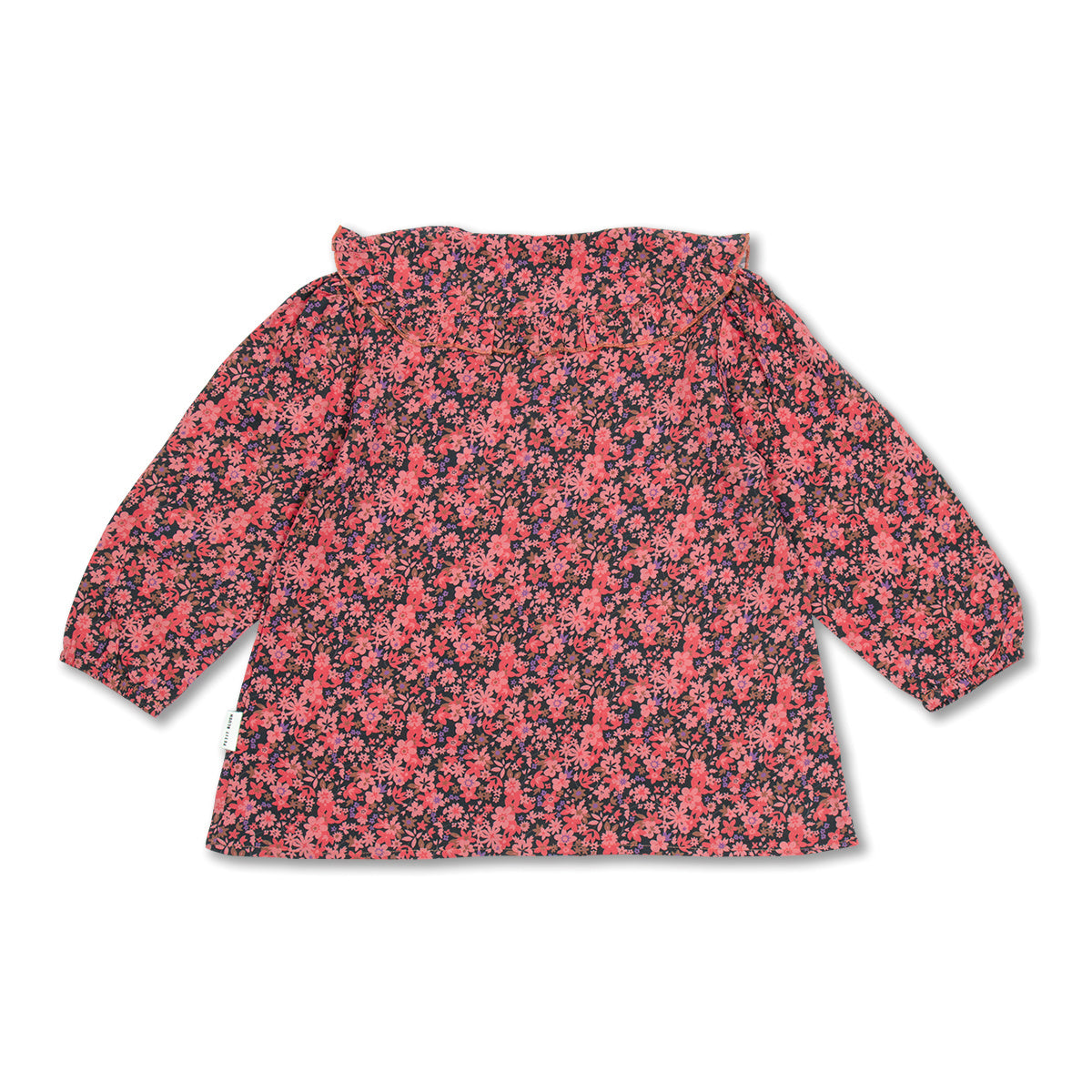 Ruffled Collar Blouse | Icon Flower AOP