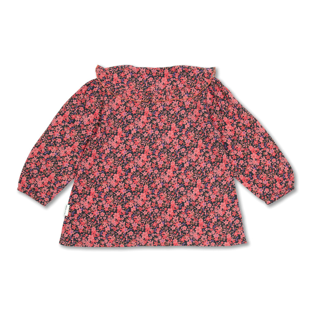 Bluse mit Rüschenkragen | Icon Flower AOP