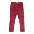 Lola Legging Velour | Red Leopard AOP