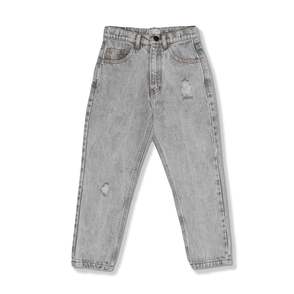 Baggy Fit Jeans | Verwaschenes Hellgrau