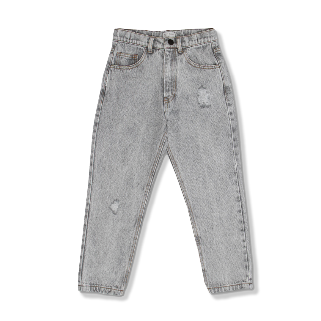 Baggy Fit Jeans | Washed Light Grey