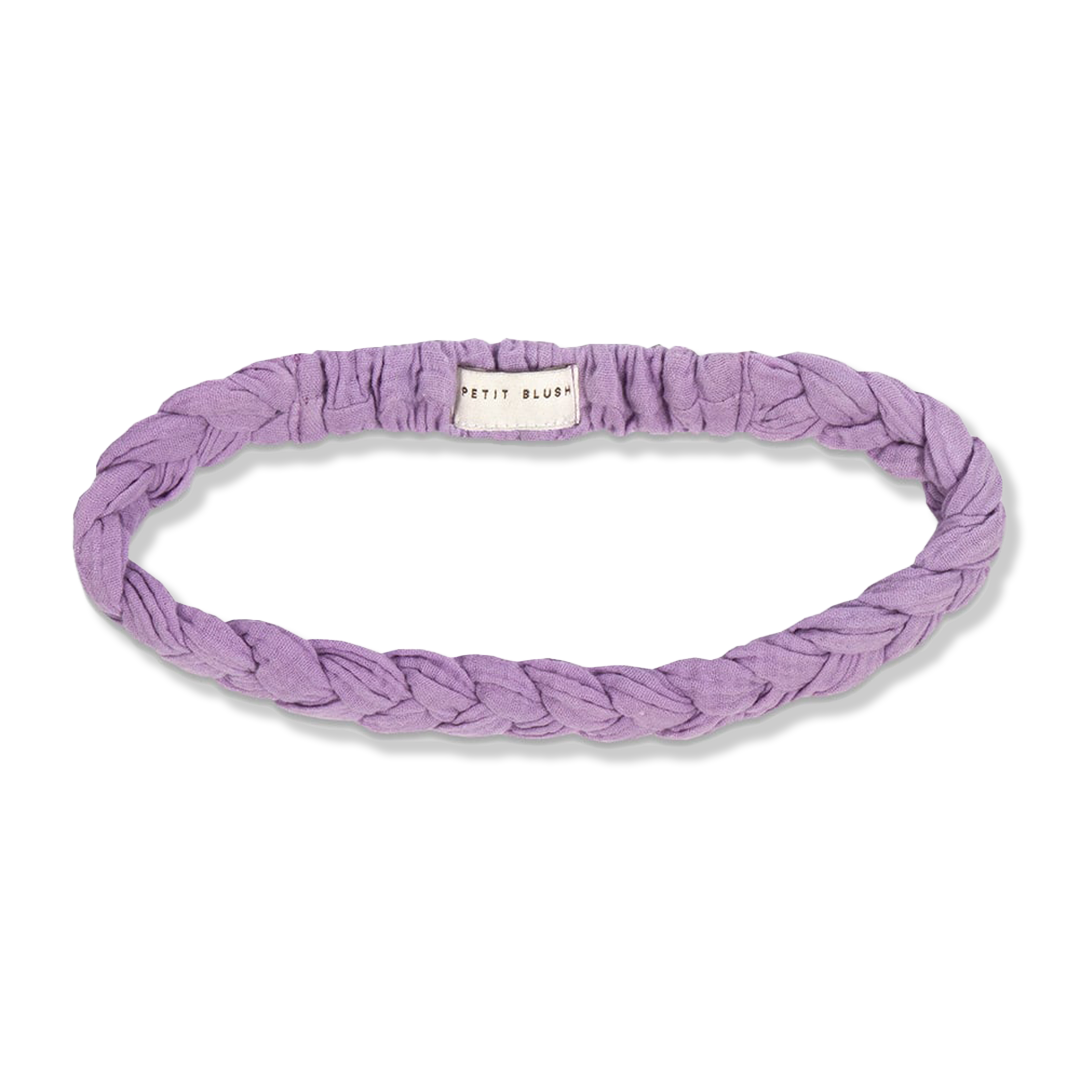 Braided Headband | Purple Rose