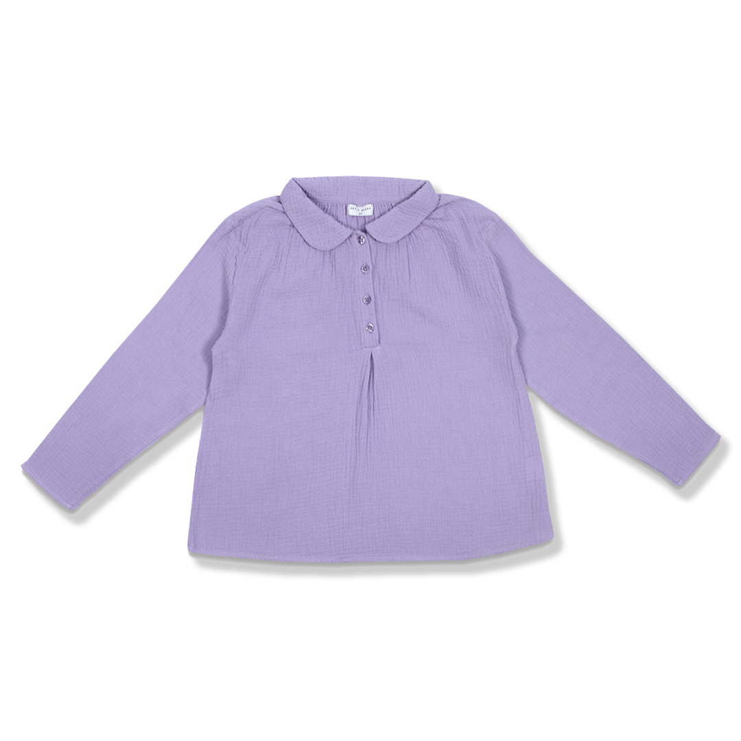 Collar Blouse | Purple Rose