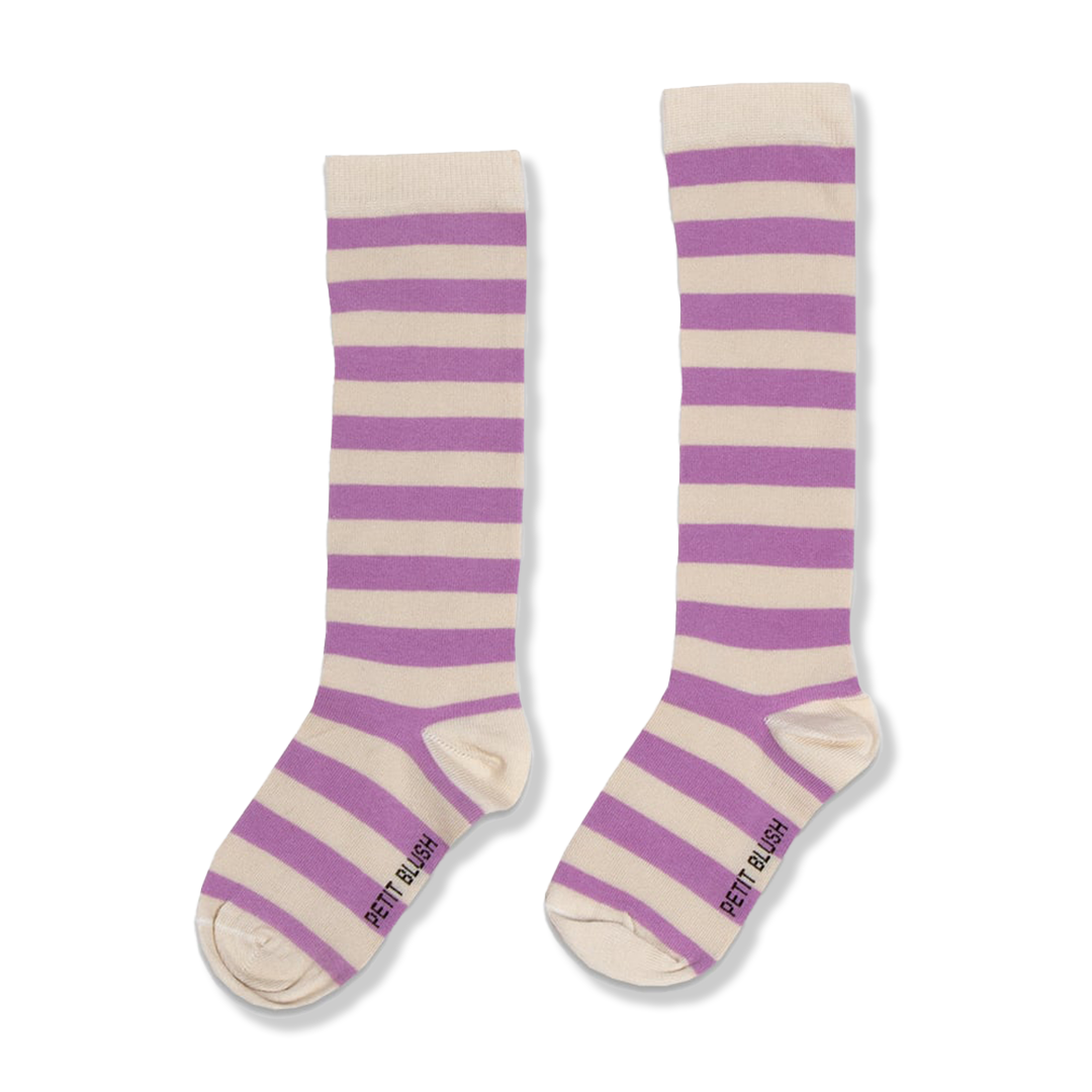 Knee Socks | Purple Stripe