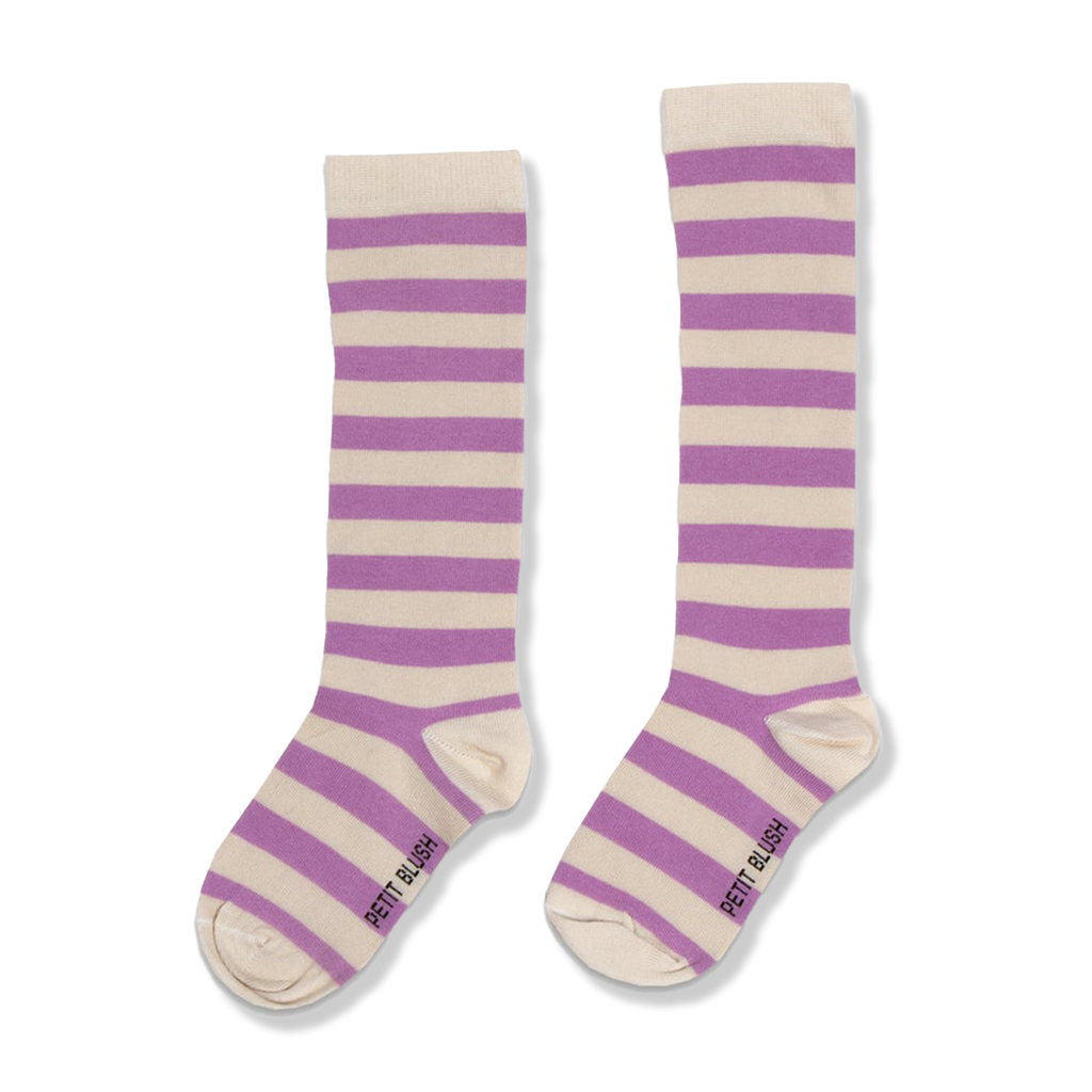 Knee Socks | Purple Stripe 