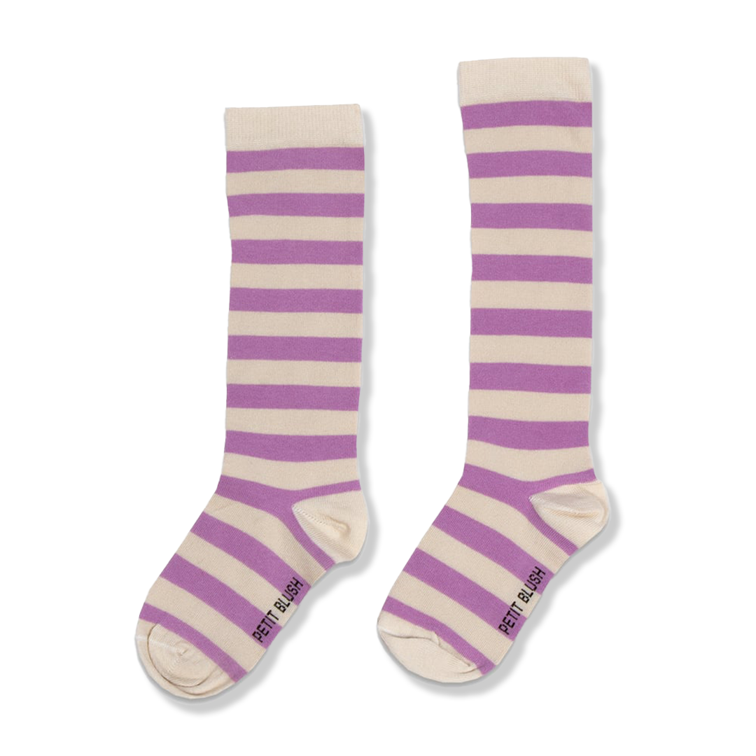 Knee Socks | Purple Stripe 
