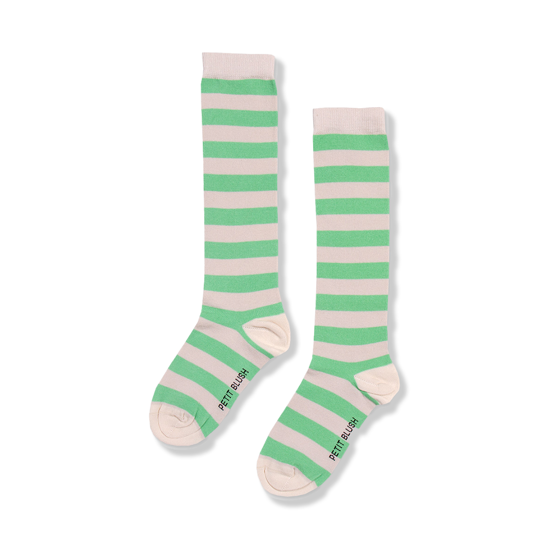Knee Socks Stripes | Green