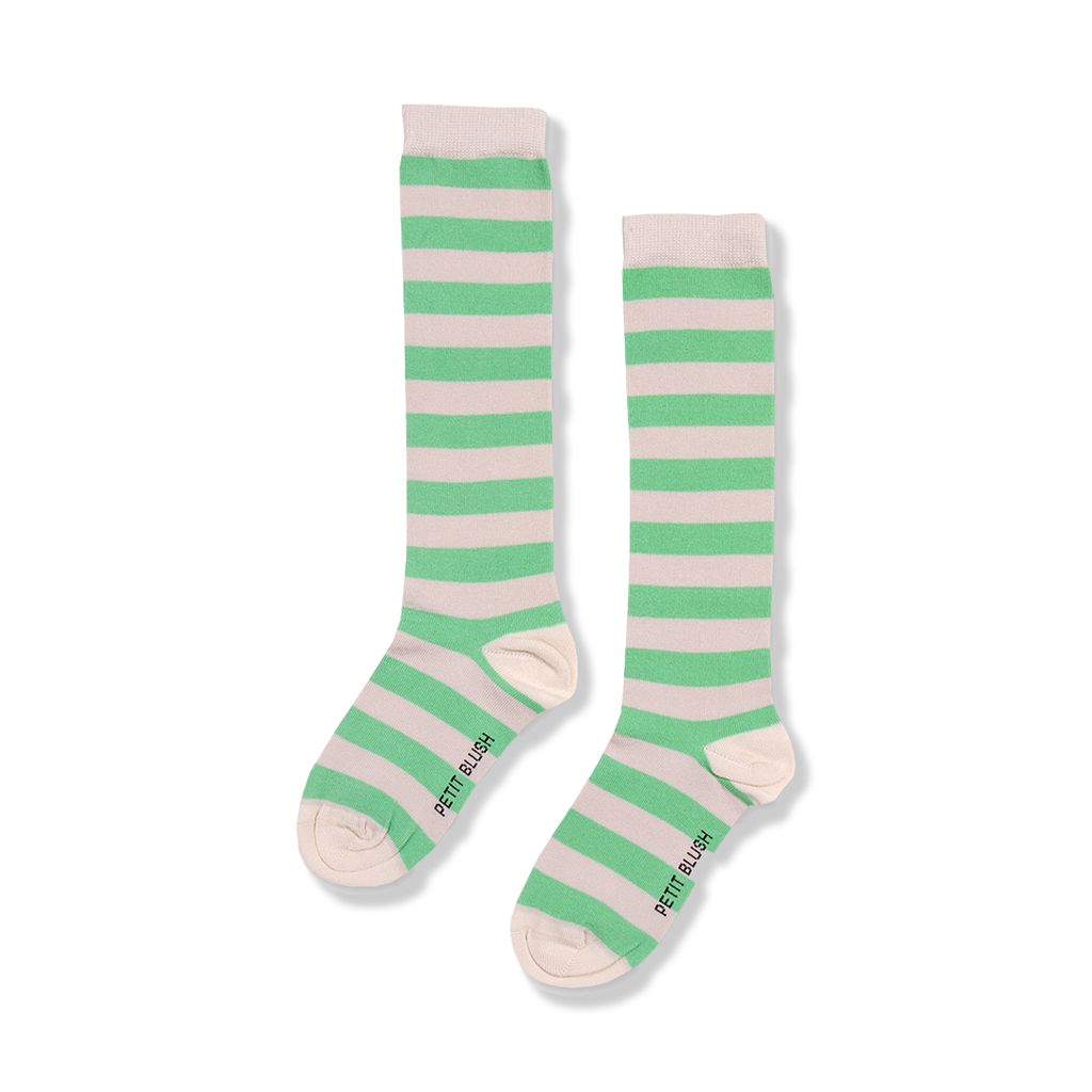 Knee Socks Stripes | Green