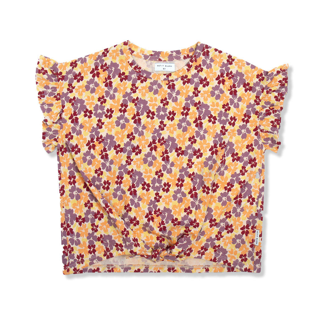 Knoten T-Shirt | Wildblumen AOP