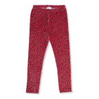 Lola Legging Velour | Red Leopard AOP