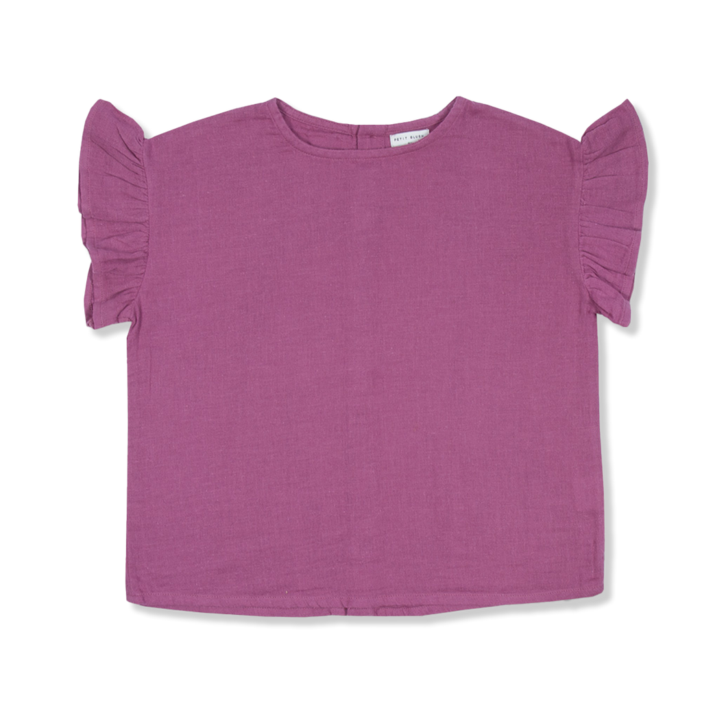 Loua Frill Blouse | Grape Nectar