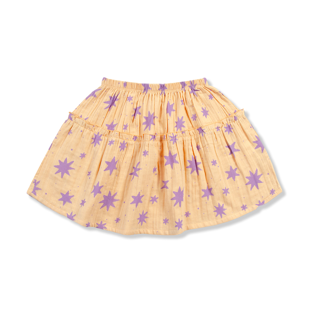 Mini Ruffle Skirt | Stars AOP
