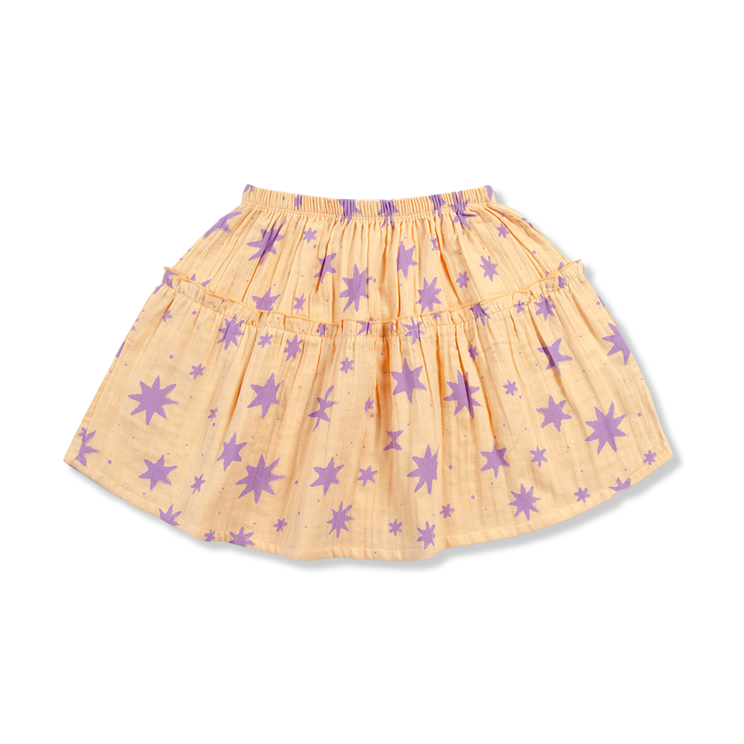 Mini Ruffle Skirt | Stars AOP