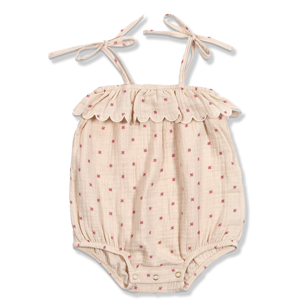 Nova Sommer-Spielanzug | Sterne Rot AOP