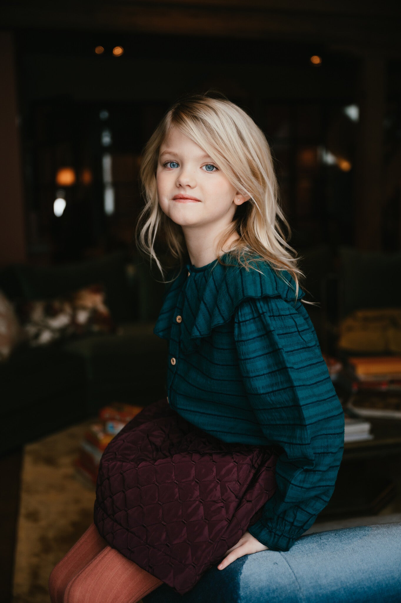 Bobbi Collar Blouse | Aventurine