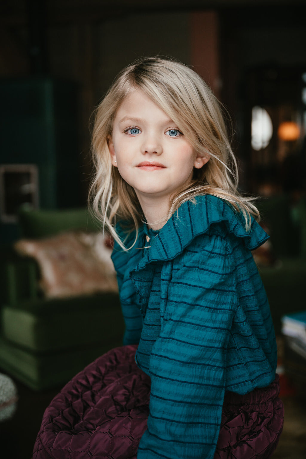 Bluse mit Bobbi-Kragen | Aventurin