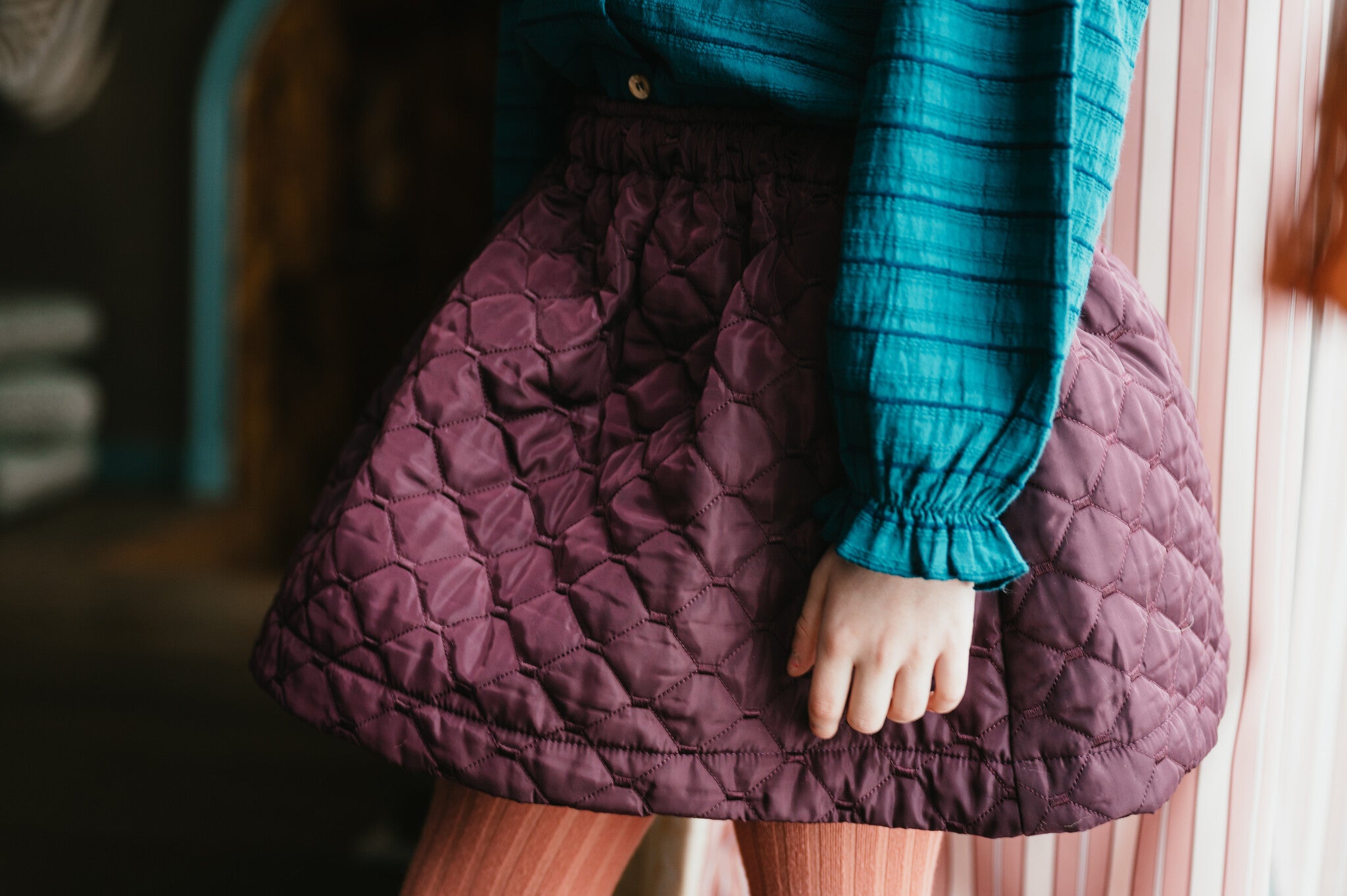 Padded  Skirt | Iconic Purple