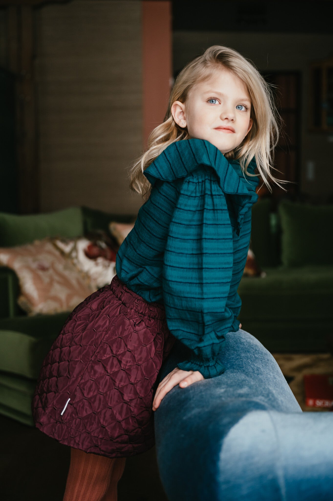 Bobbi Collar Blouse | Aventurine