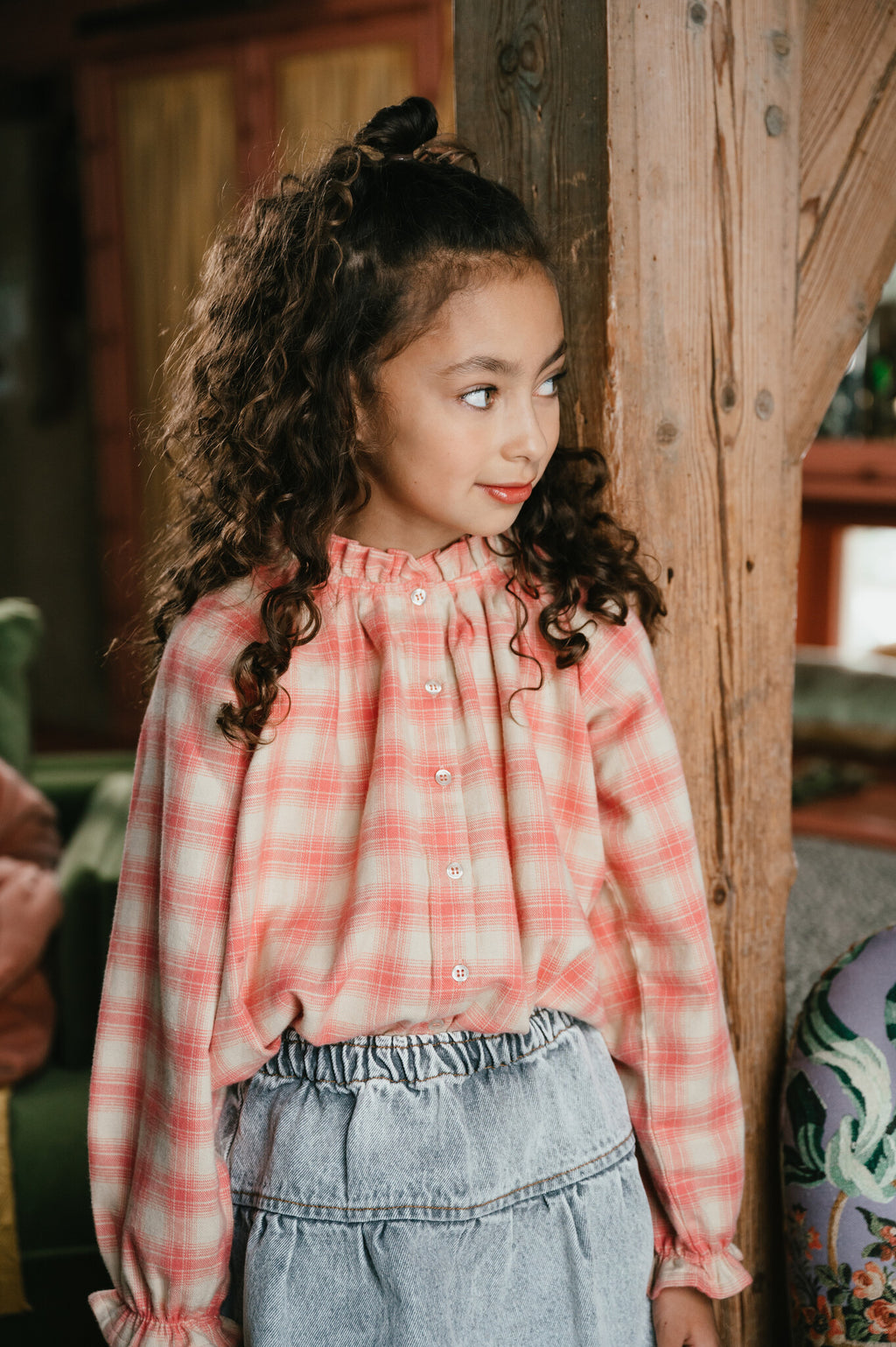 Raglan Blouse | Check Rosette