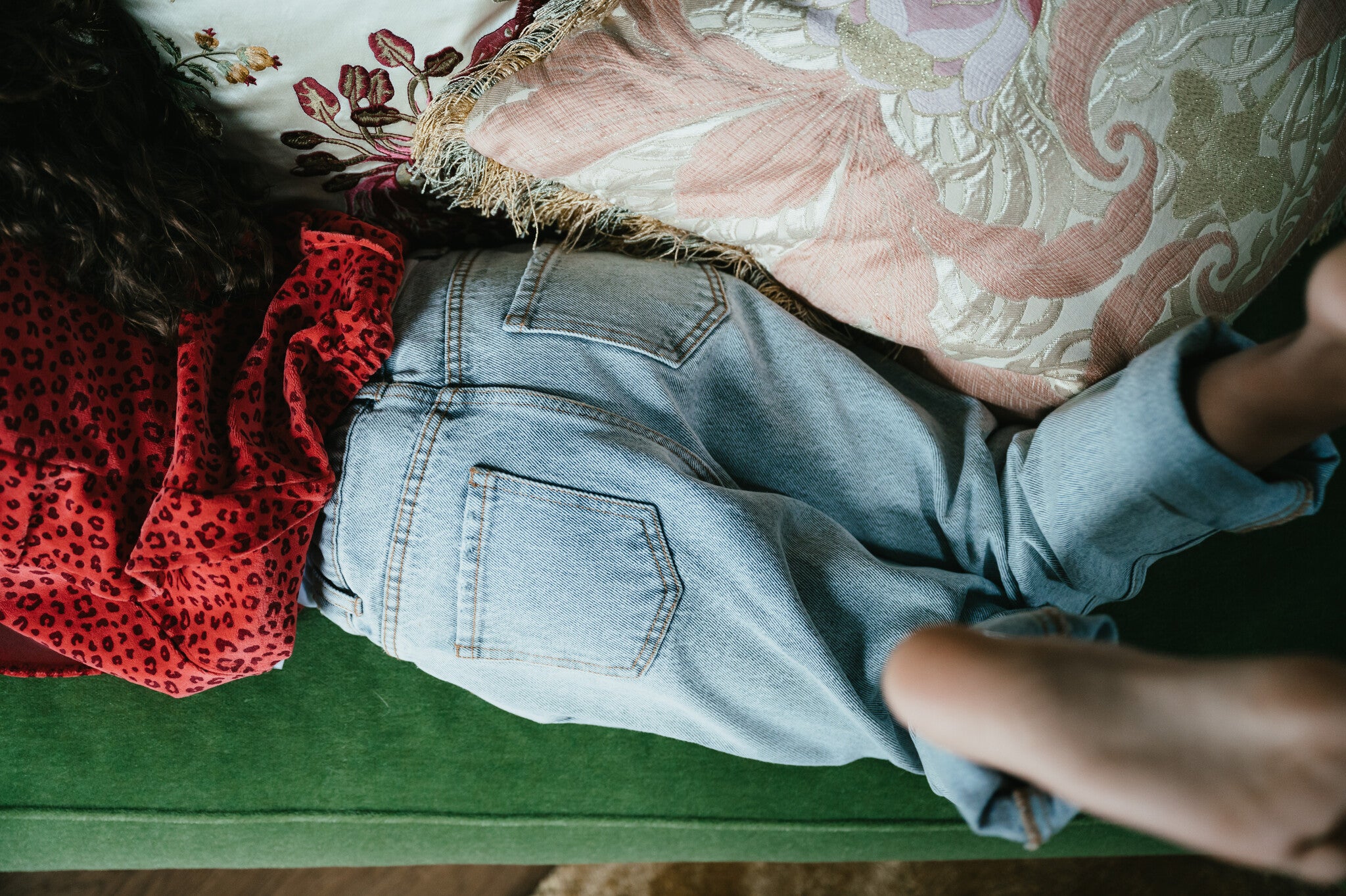 Baggy Fit Jeans  | Washed Light Grey