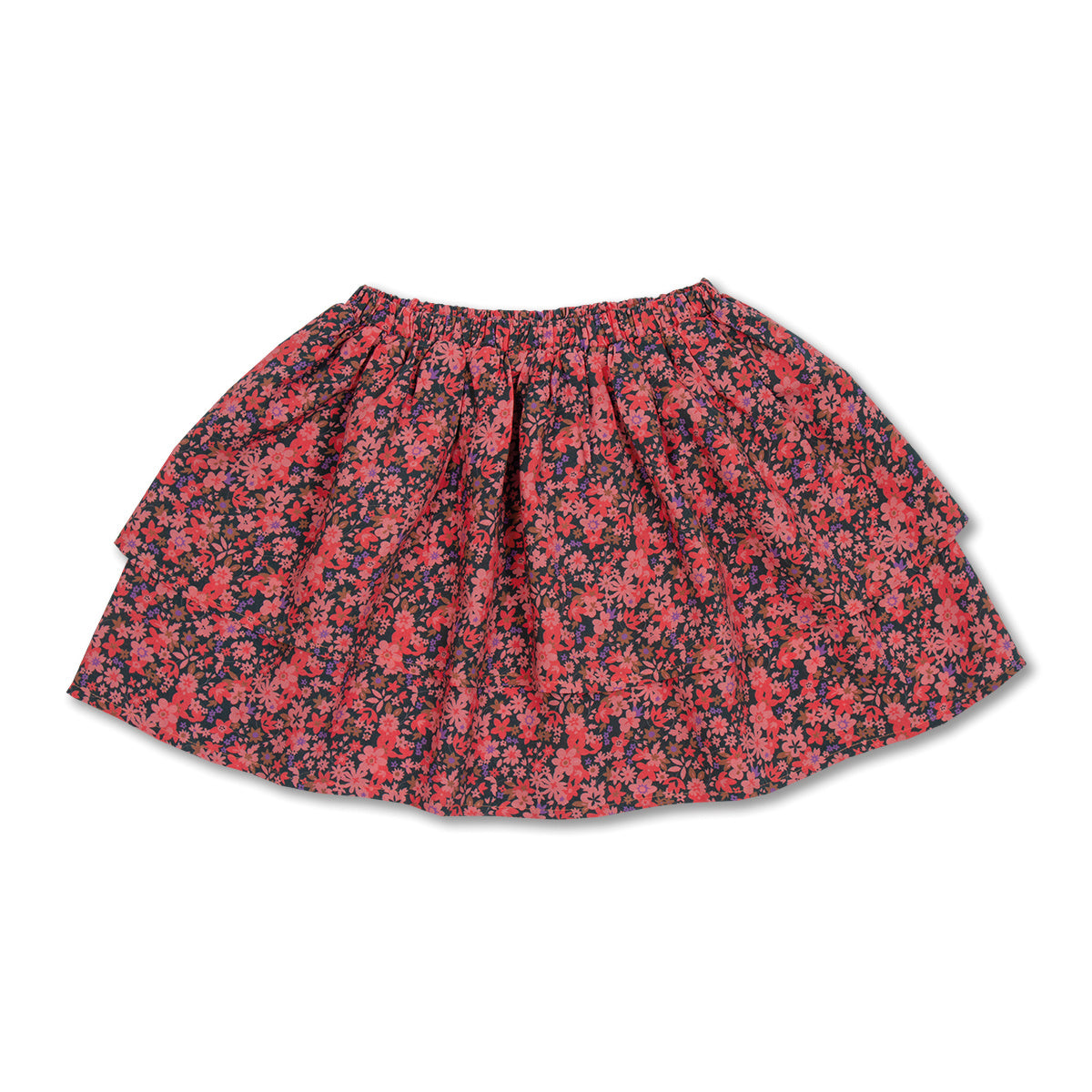 Layered Mini Skirt | Icon Flower AOP