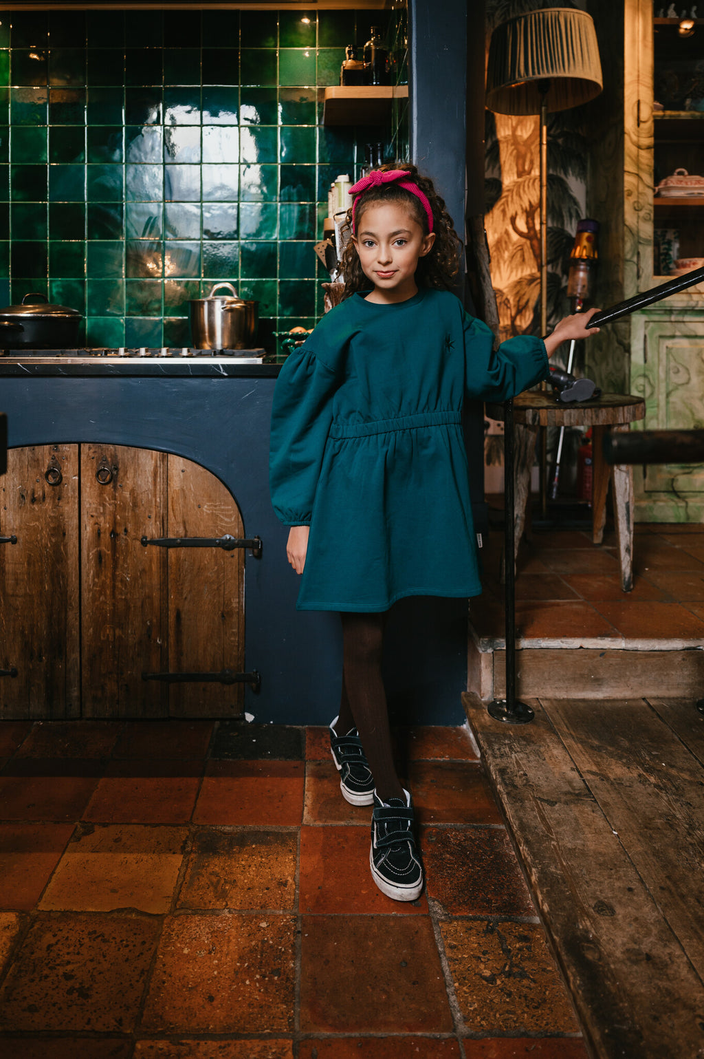 Skater Dress Ballon Sleeve | Aventurine