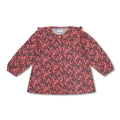 Ruffled Collar Blouse | Icon Flower AOP