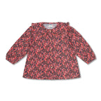 Ruffled Collar Blouse | Icon Flower AOP