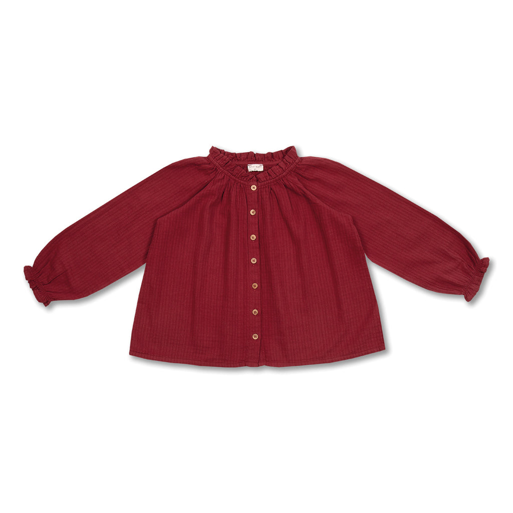 Raglan Blouse | Tibetan Red